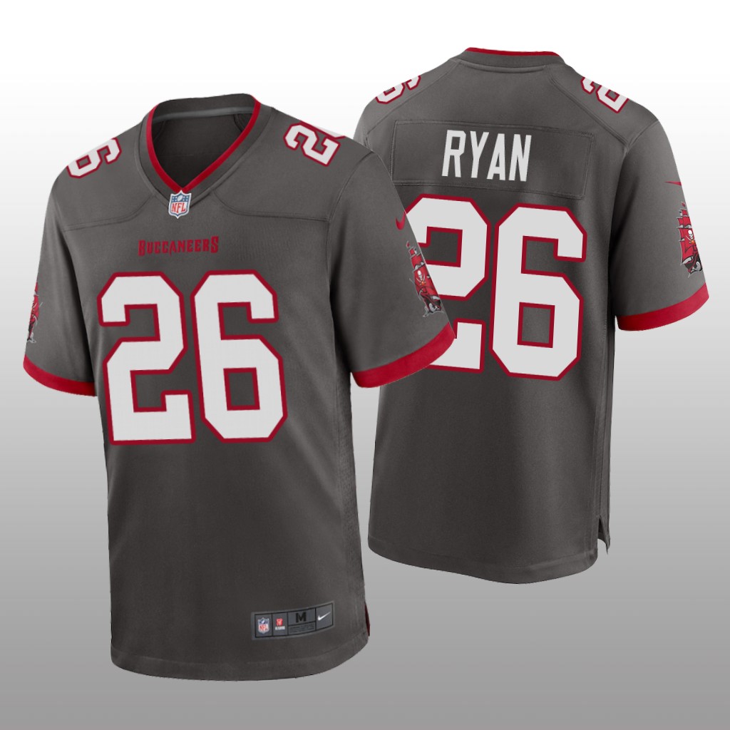 Tampa Bay Buccaneers Logan Ryan Pewter Jersey Alternate Game - Men's
