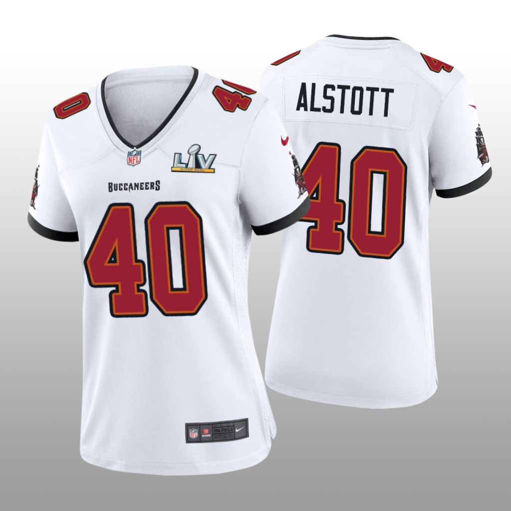 Tampa Bay Buccaneers Mike Alstott White Game Jersey Super Bowl LV - Women's