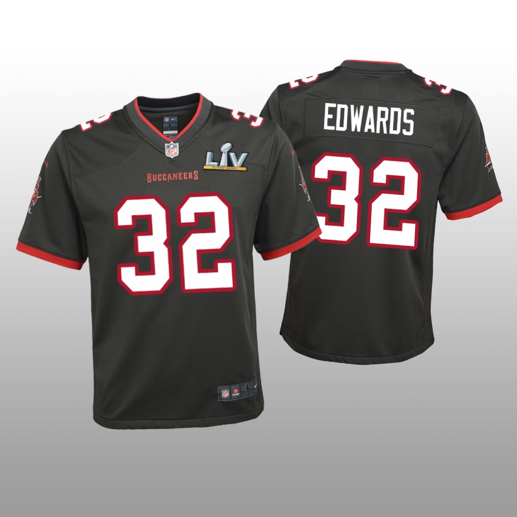 Tampa Bay Buccaneers Mike Edwards Pewter Game Jersey Super Bowl LV - Youth