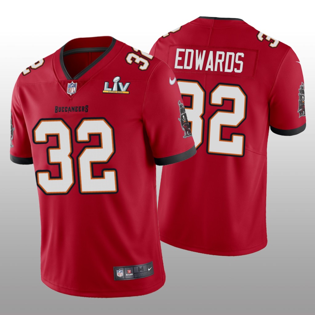 Tampa Bay Buccaneers Mike Edwards Red Vapor Limited Jersey Super Bowl LV - Men's