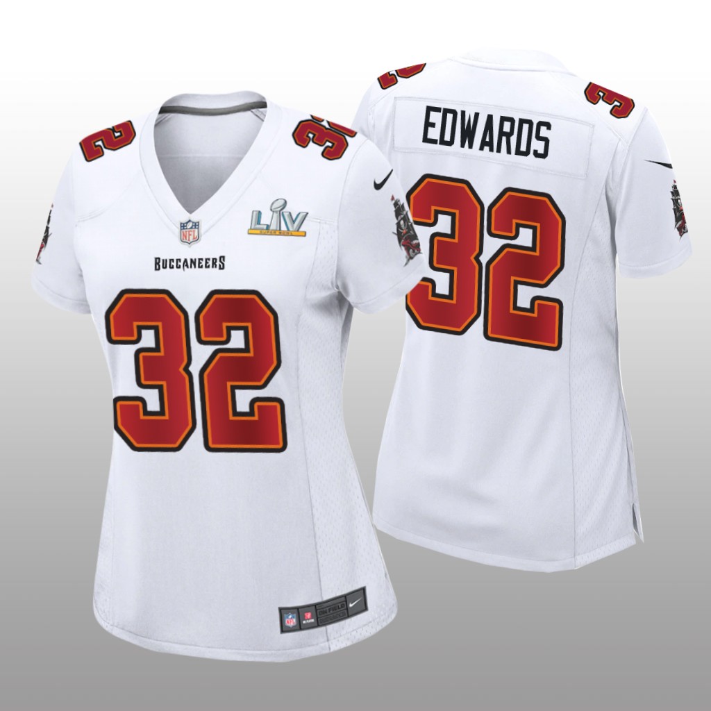 Tampa Bay Buccaneers Mike Edwards White Game Fashion Jersey Super Bowl LV - Women's