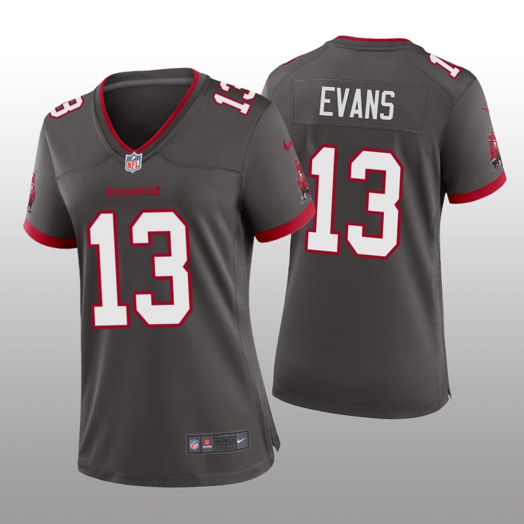 Tampa Bay Buccaneers Mike Evans Pewter Jersey Game - Women's