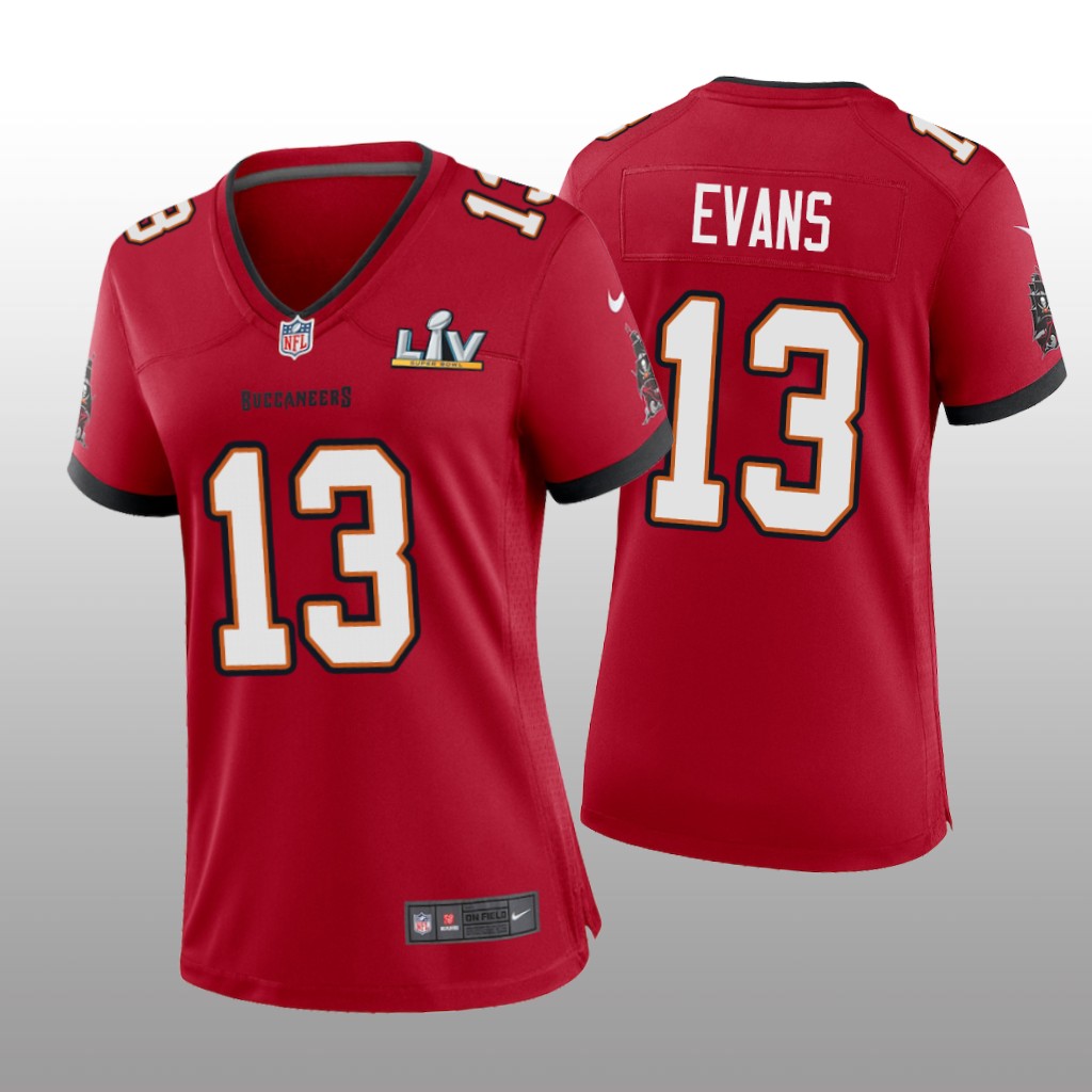 Tampa Bay Buccaneers Mike Evans Red Game Jersey Super Bowl LV - Women's