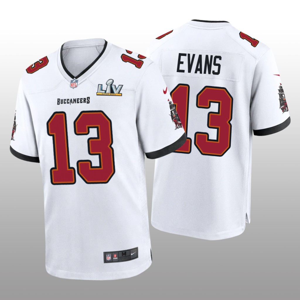 Tampa Bay Buccaneers Mike Evans White Game Jersey Super Bowl LV - Men's
