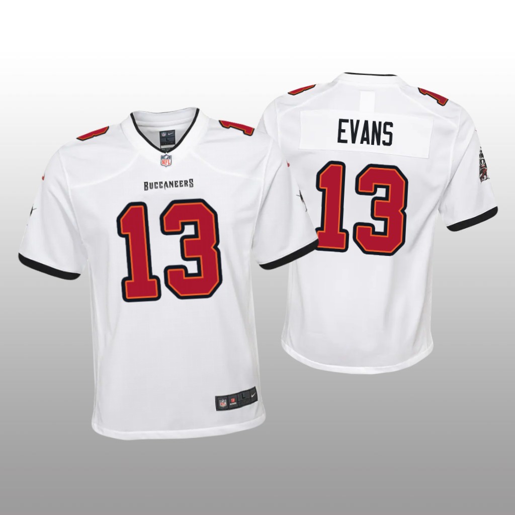 Tampa Bay Buccaneers Mike Evans White Jersey Game - Youth