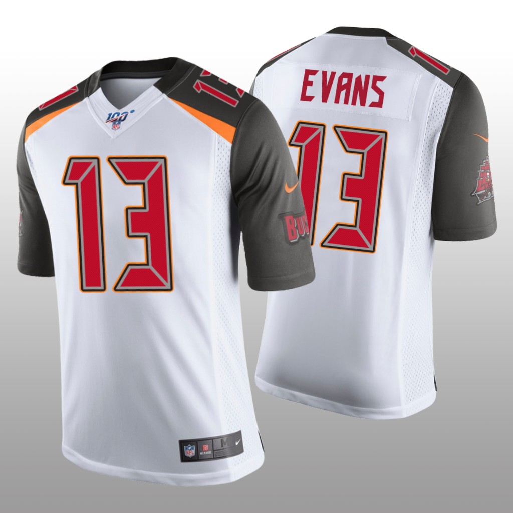 Tampa Bay Buccaneers Mike Evans White Vapor Limited Jersey 100th Season - Men's