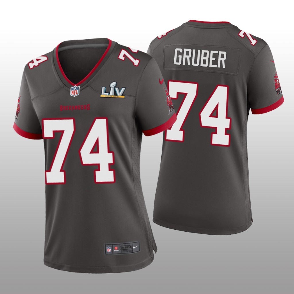 Tampa Bay Buccaneers Paul Gruber Pewter Game Jersey Super Bowl LV - Women's