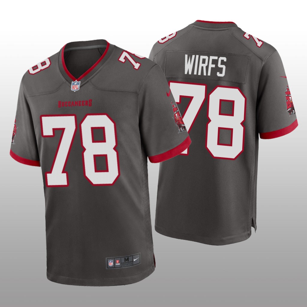 Tampa Bay Buccaneers Pewter 2020 NFL Draft Tristan Wirfs Alternate Game Jersey