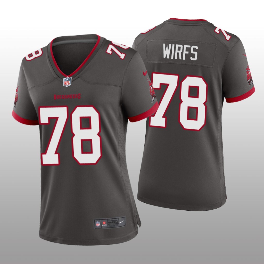 Tampa Bay Buccaneers Pewter 2020 NFL Draft Tristan Wirfs Alternate Game Jersey