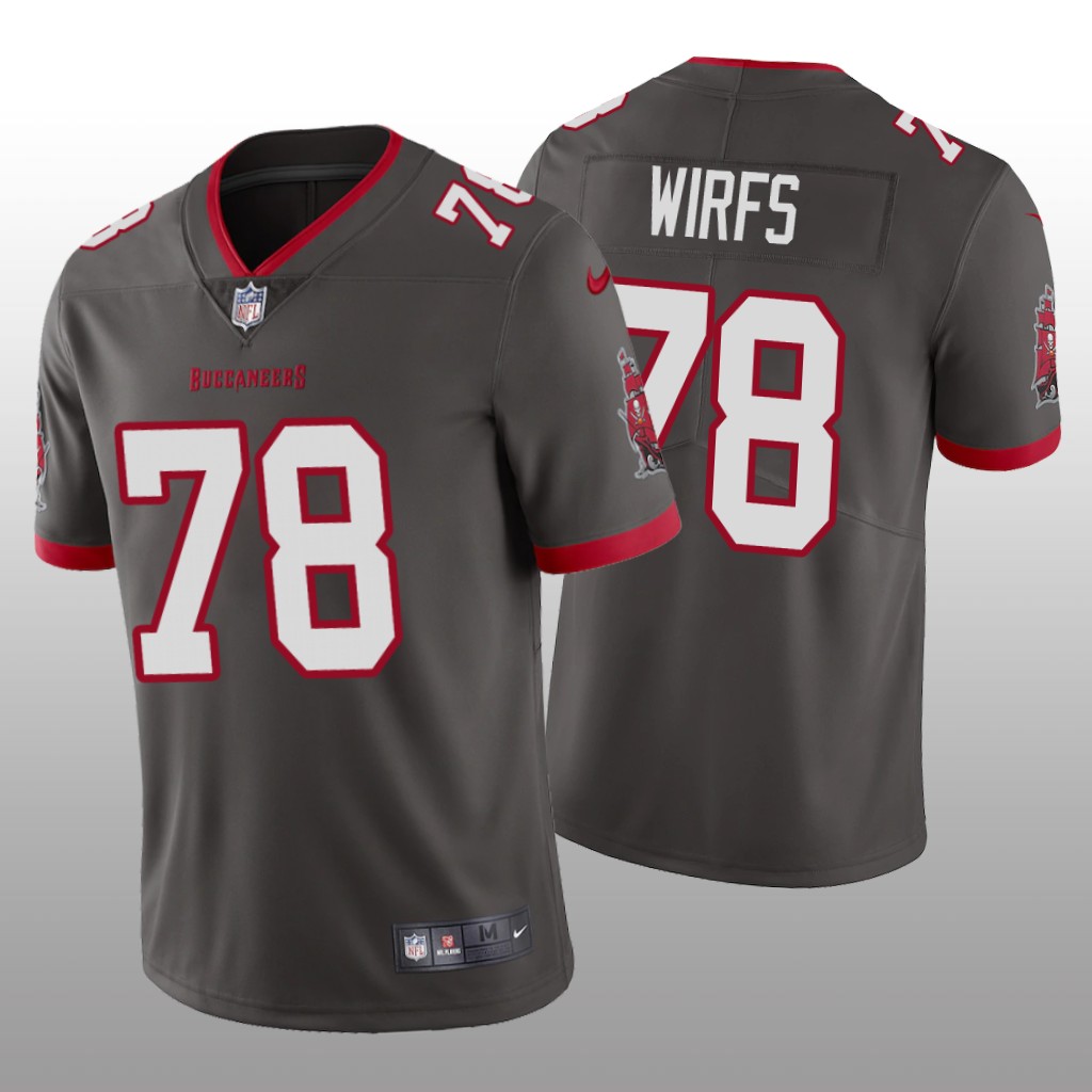 Tampa Bay Buccaneers Pewter 2020 NFL Draft Vapor Limited Tristan Wirfs Jersey