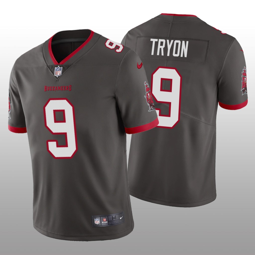 Tampa Bay Buccaneers Pewter 2021 NFL Draft Vapor Limited Joe Tryon Jersey