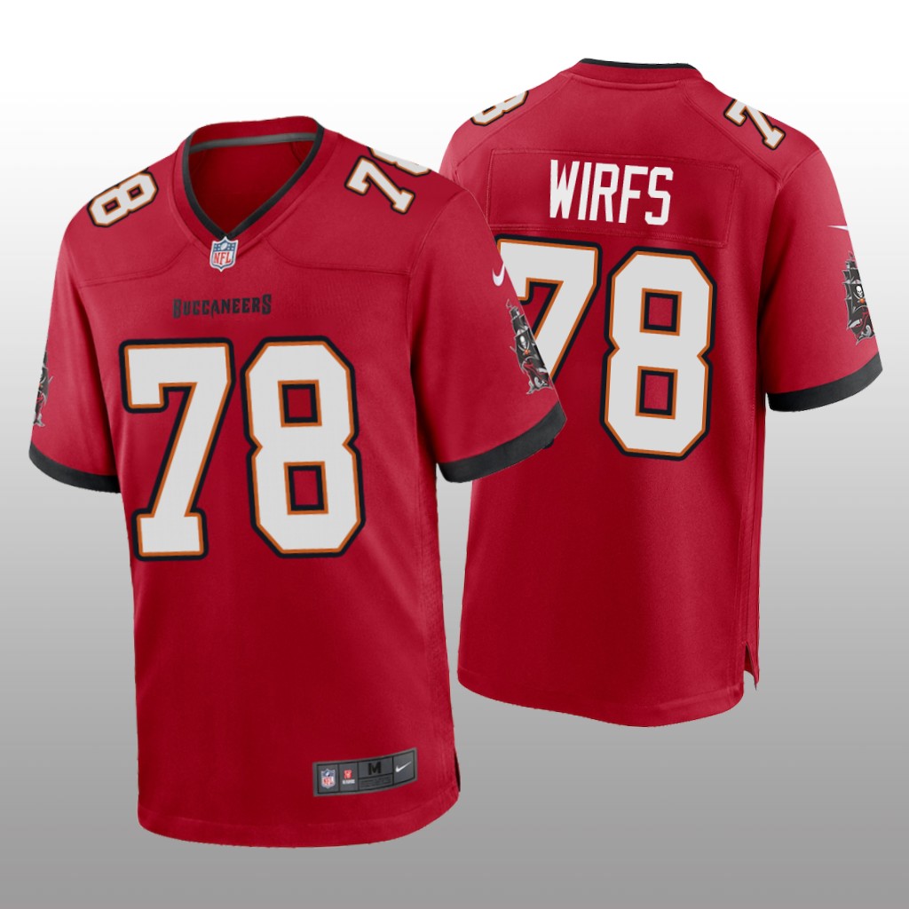 Tampa Bay Buccaneers Red 2020 NFL Draft Tristan Wirfs Game Jersey