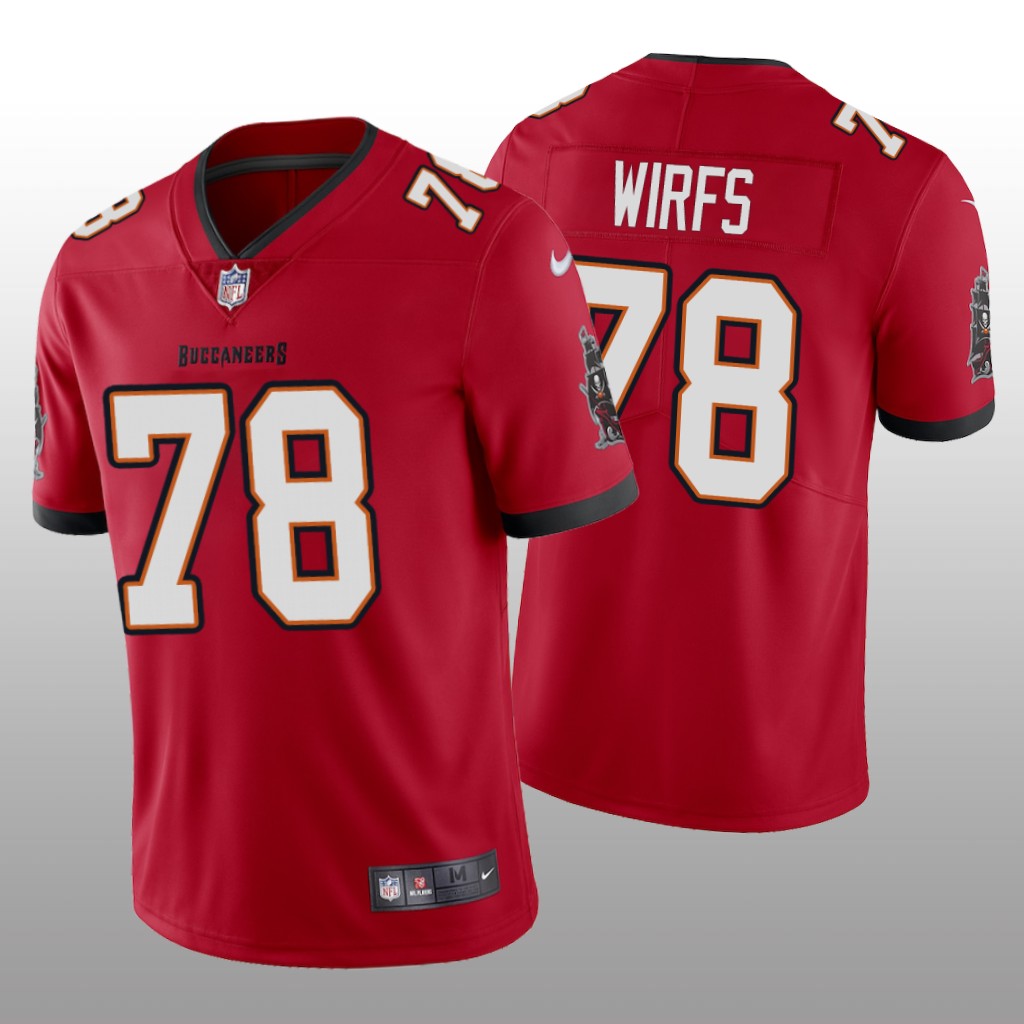 Tampa Bay Buccaneers Red 2020 NFL Draft Vapor Limited Tristan Wirfs Jersey