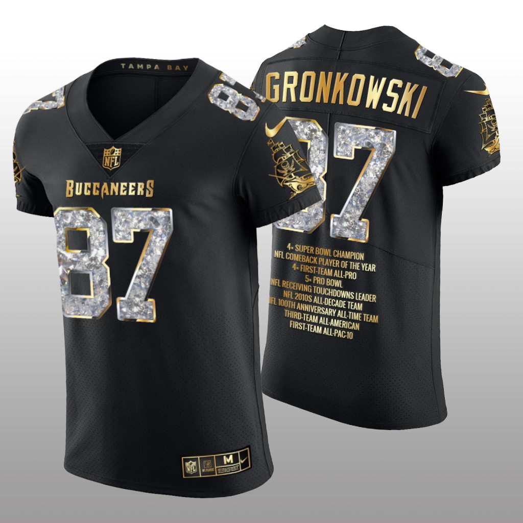 Tampa Bay Buccaneers Rob Gronkowski Black Diamond Edition Great Retirement - Men's