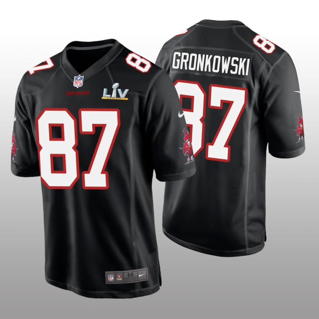 Tampa Bay Buccaneers Rob Gronkowski Black Game Fashion Jersey Super Bowl LV - Men's