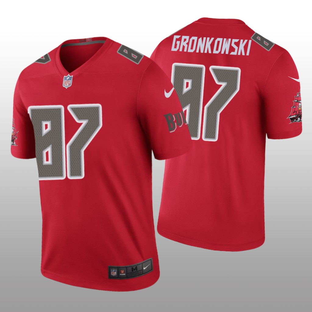 Tampa Bay Buccaneers Rob Gronkowski Red Jersey Color Rush Legend - Men's