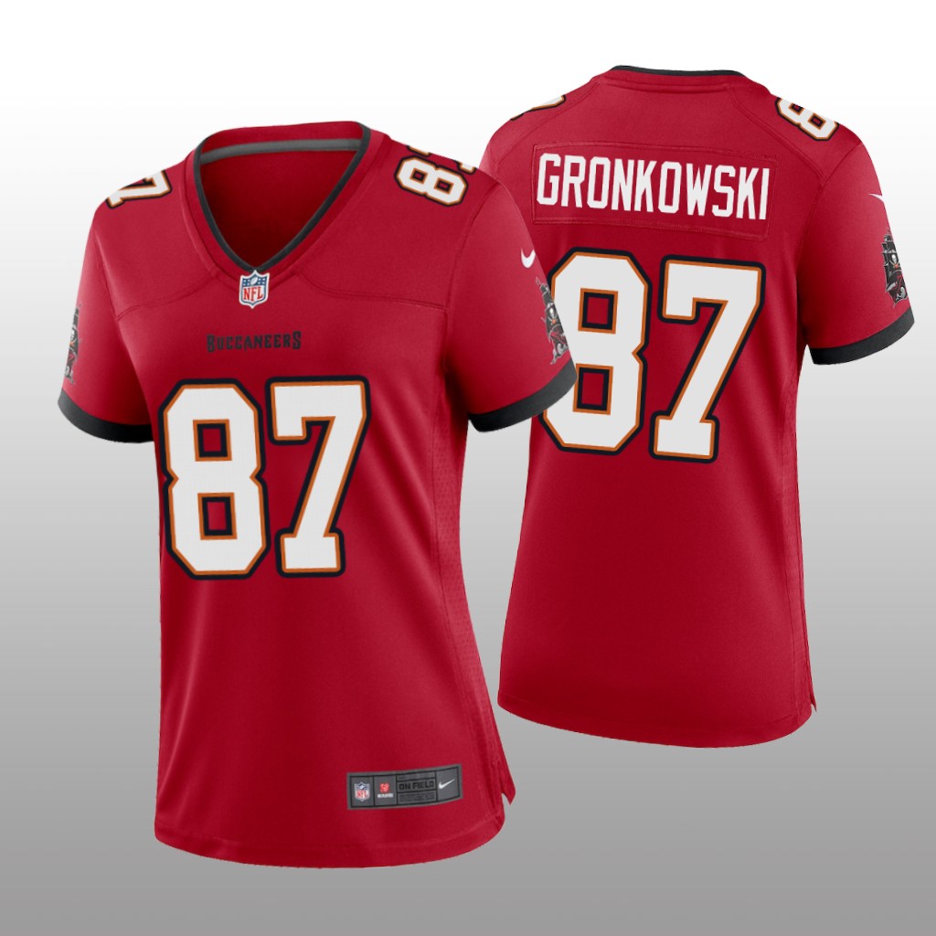 Tampa Bay Buccaneers Rob Gronkowski Red Jersey Game - Women's