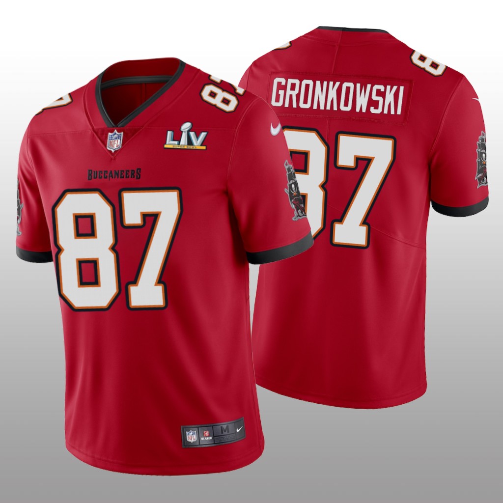 Tampa Bay Buccaneers Rob Gronkowski Red Vapor Limited Jersey Super Bowl LV - Men's