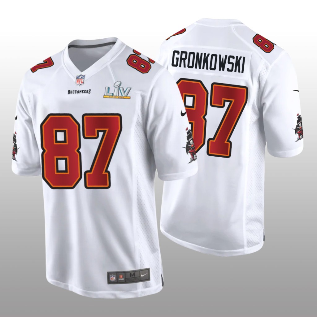Tampa Bay Buccaneers Rob Gronkowski White Game Fashion Jersey Super Bowl LV - Men's
