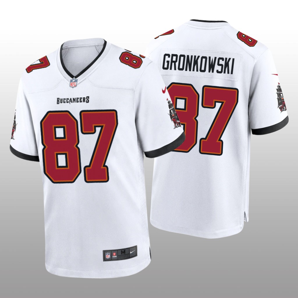 Tampa Bay Buccaneers Rob Gronkowski White Jersey Game - Men's