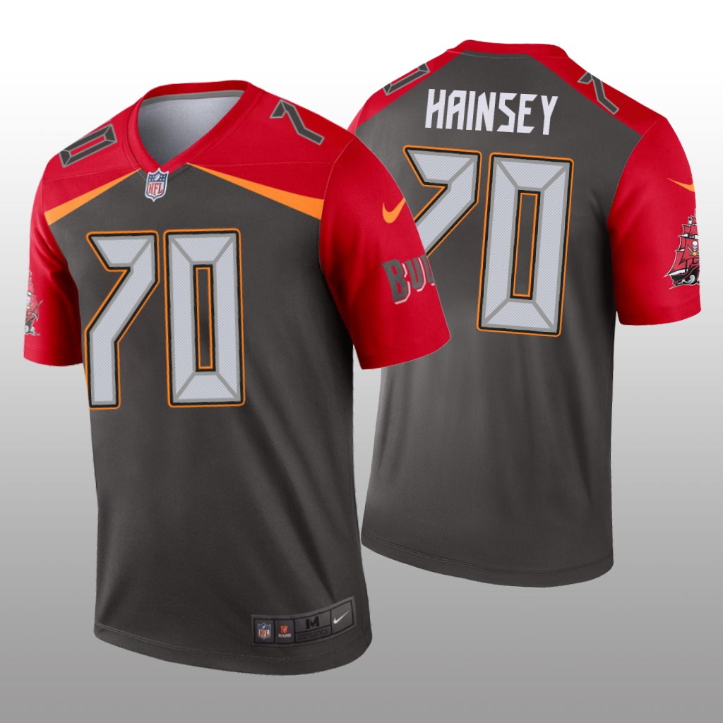 Tampa Bay Buccaneers Robert Hainsey Pewter Jersey Inverted Legend - Men's