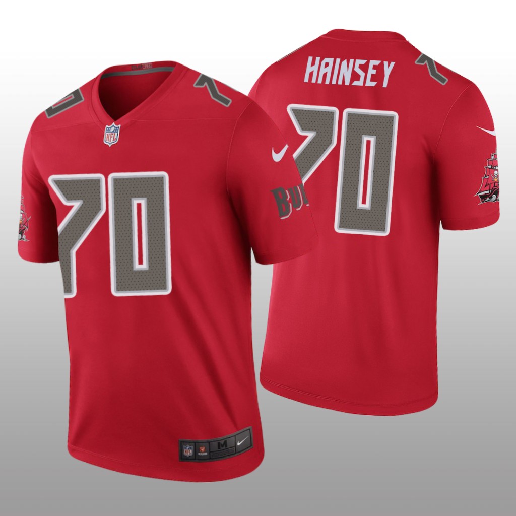 Tampa Bay Buccaneers Robert Hainsey Red Jersey Color Rush Legend - Men's