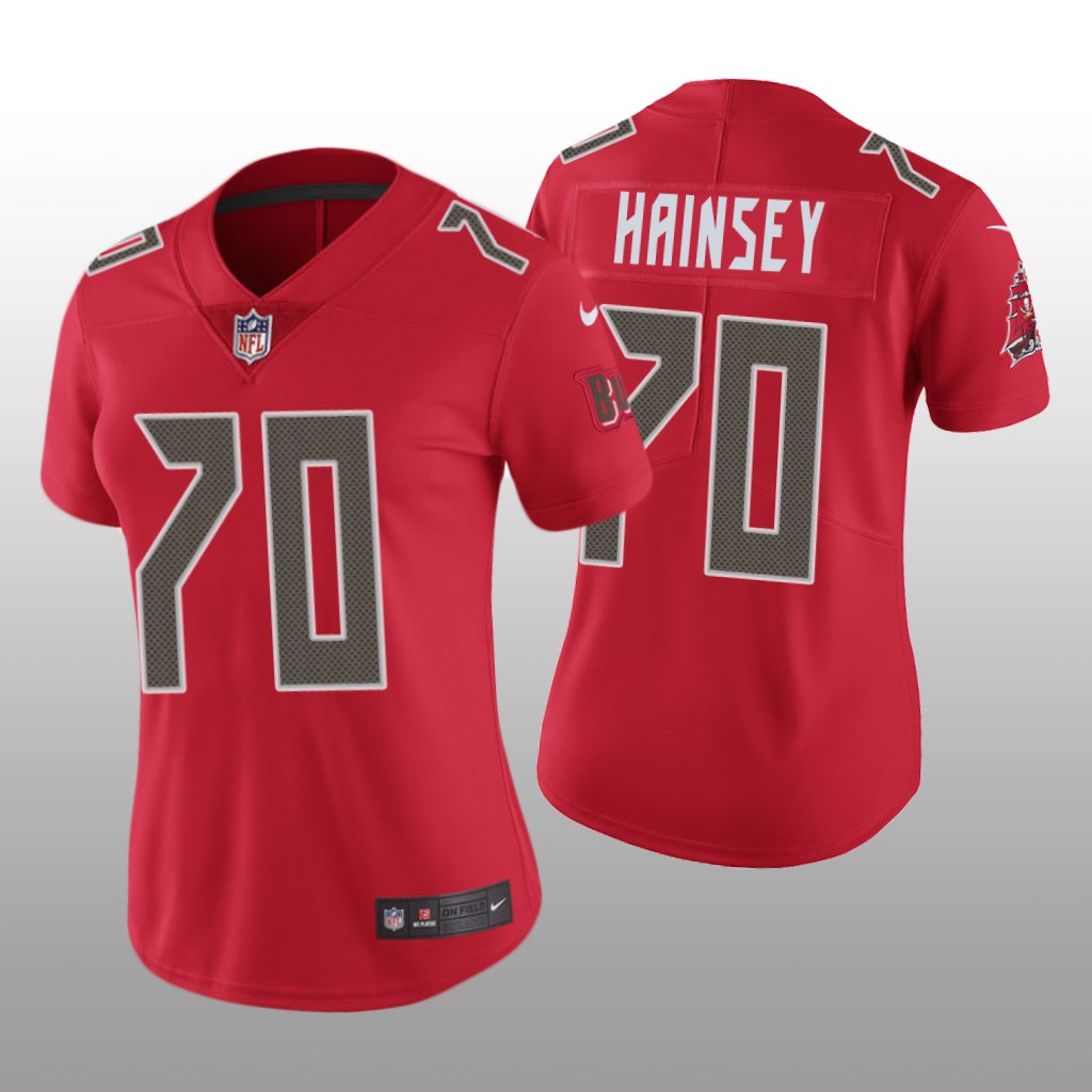 Tampa Bay Buccaneers Robert Hainsey Red Jersey Color Rush Limited - Women's
