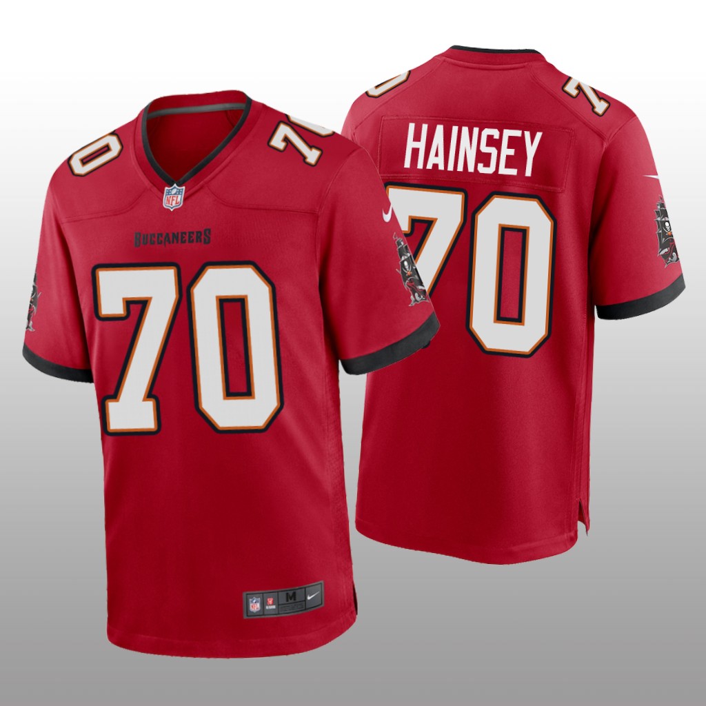 Tampa Bay Buccaneers Robert Hainsey Red Jersey Game - Men's