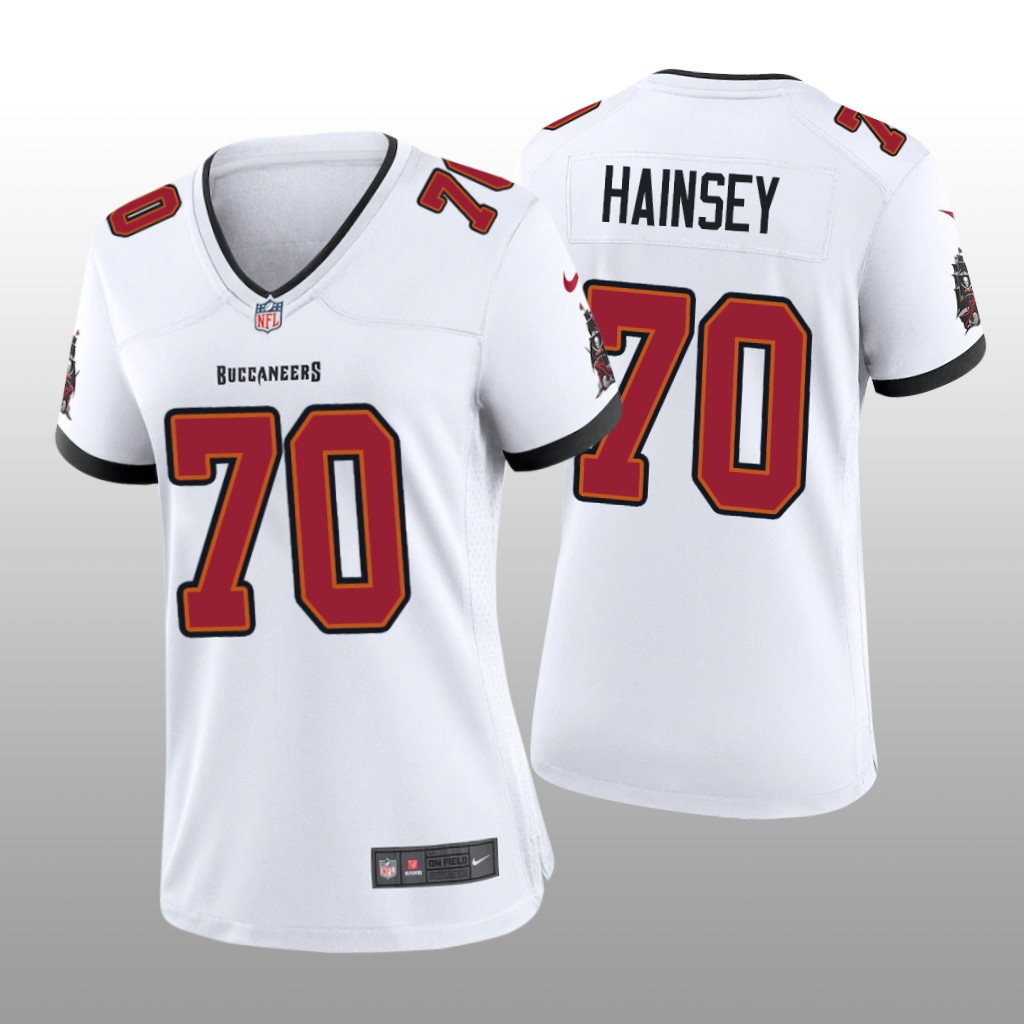 Tampa Bay Buccaneers Robert Hainsey White Jersey Game - Women's