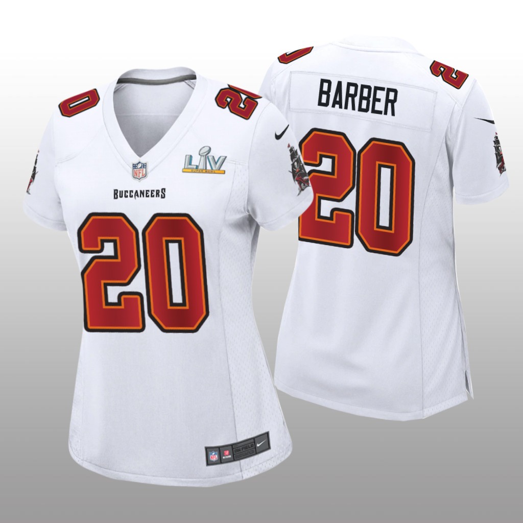 Tampa Bay Buccaneers Ronde Barber White Game Fashion Jersey Super Bowl LV - Women's
