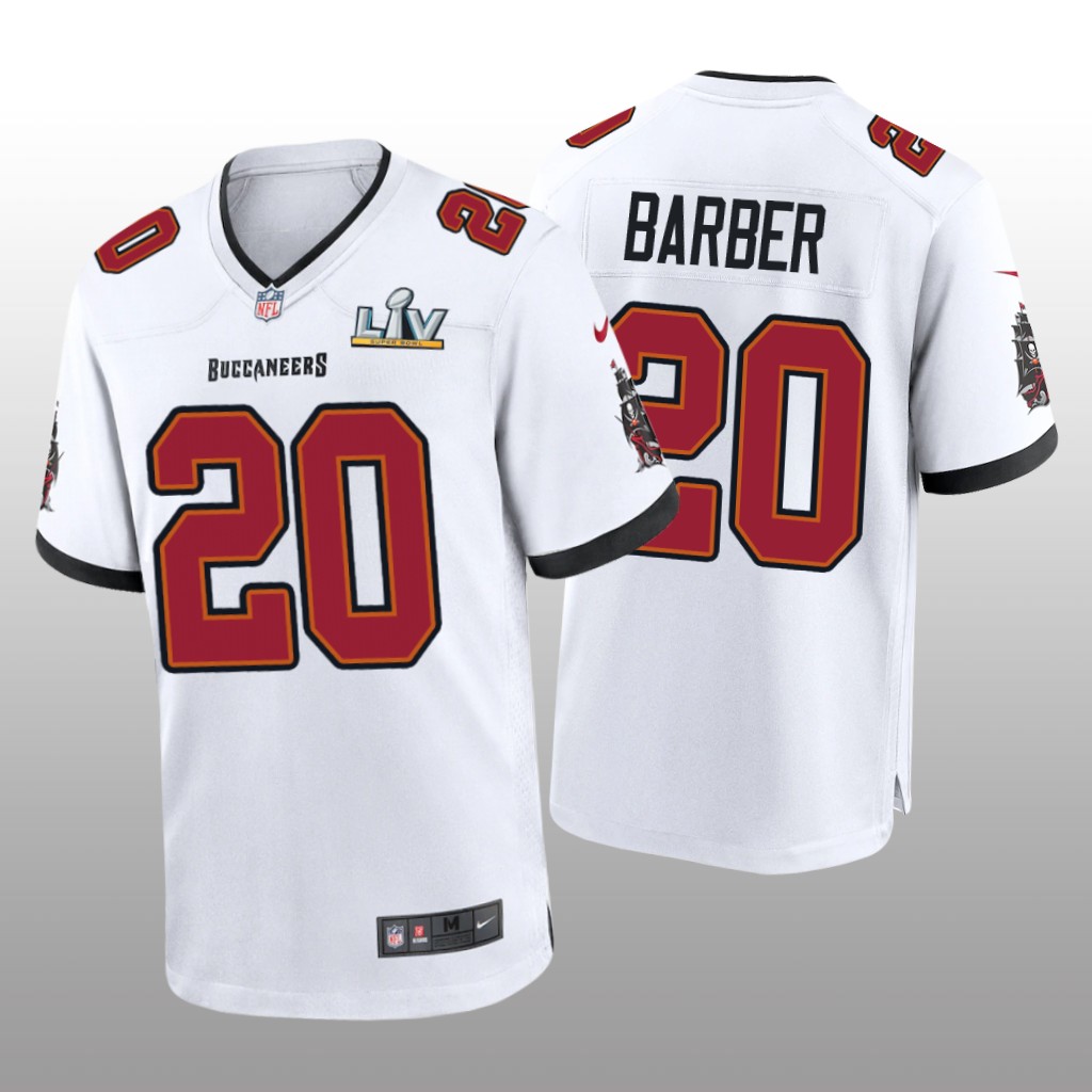 Tampa Bay Buccaneers Ronde Barber White Game Jersey Super Bowl LV - Men's
