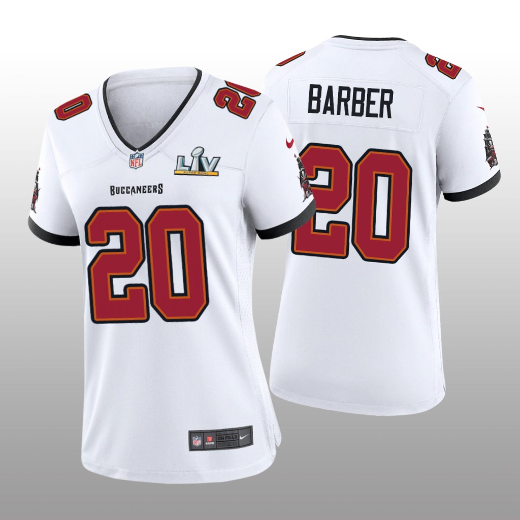 Tampa Bay Buccaneers Ronde Barber White Game Jersey Super Bowl LV - Women's