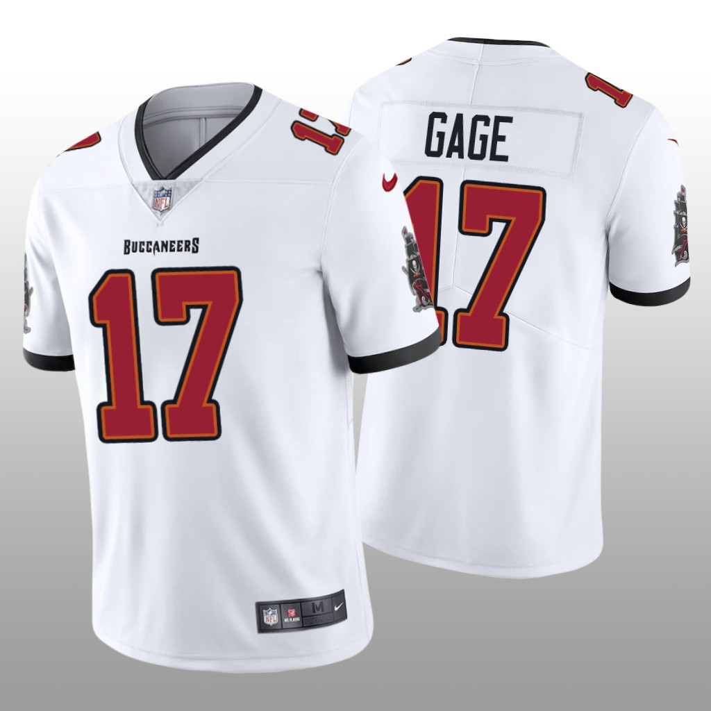 Tampa Bay Buccaneers Russell Gage White Jersey Vapor Limited - Men's