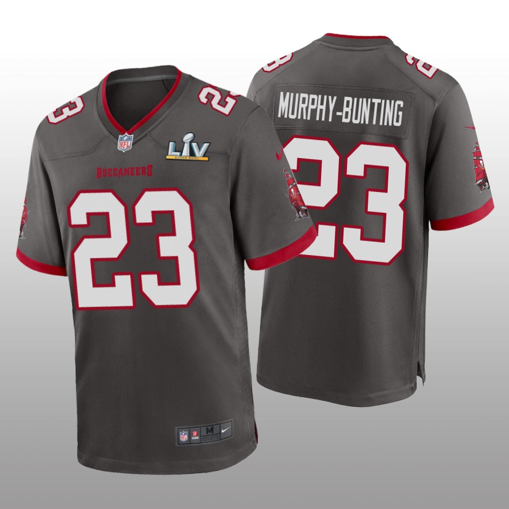 Tampa Bay Buccaneers Sean Murphy-Bunting Pewter Game Jersey Super Bowl LV - Men's