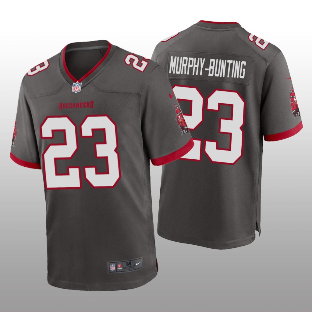 Tampa Bay Buccaneers Sean Murphy-Bunting Pewter Jersey Game - Men's