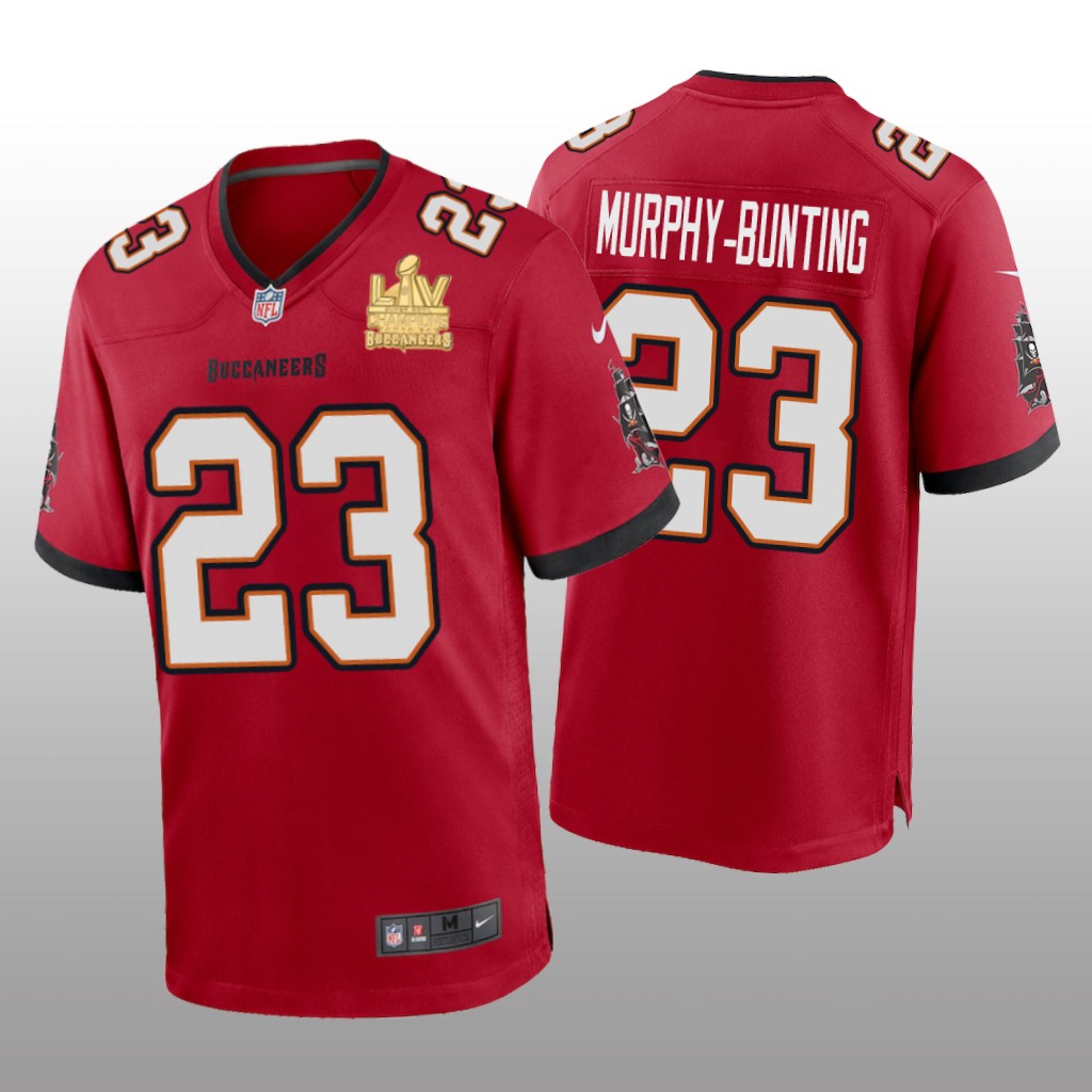 Tampa Bay Buccaneers Sean Murphy-Bunting Red Game Jersey Super Bowl LV Champions - Men's
