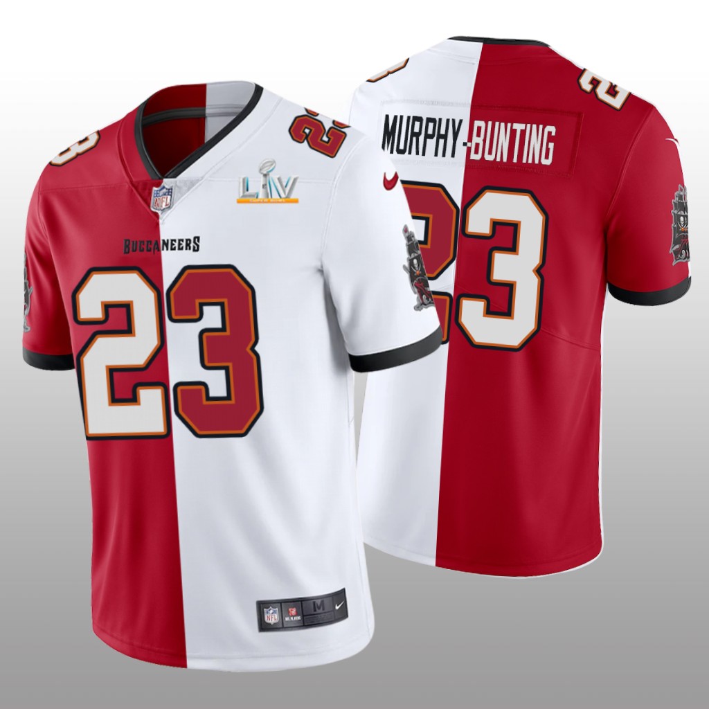Tampa Bay Buccaneers Sean Murphy-Bunting Red White Split Super Bowl LV - Men's