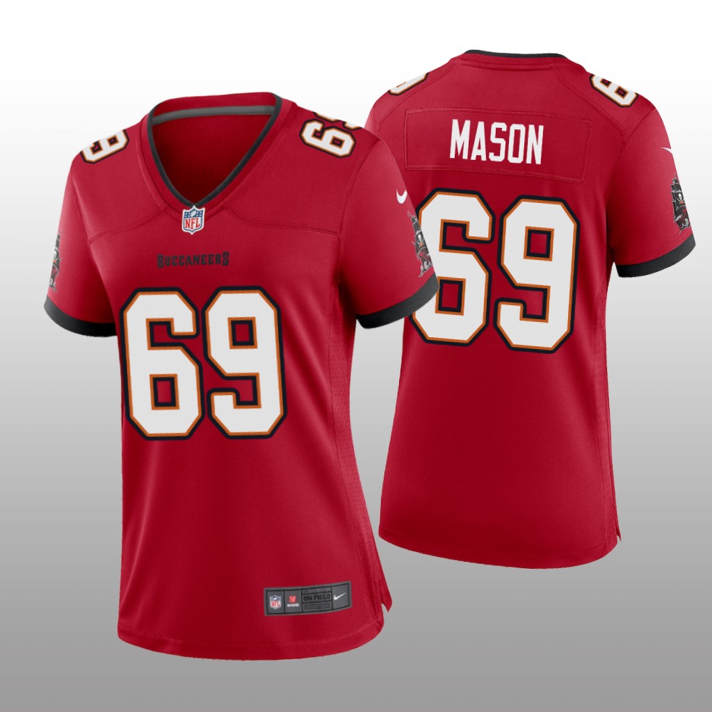 Tampa Bay Buccaneers Shaq Mason Red Jersey Game - Women's