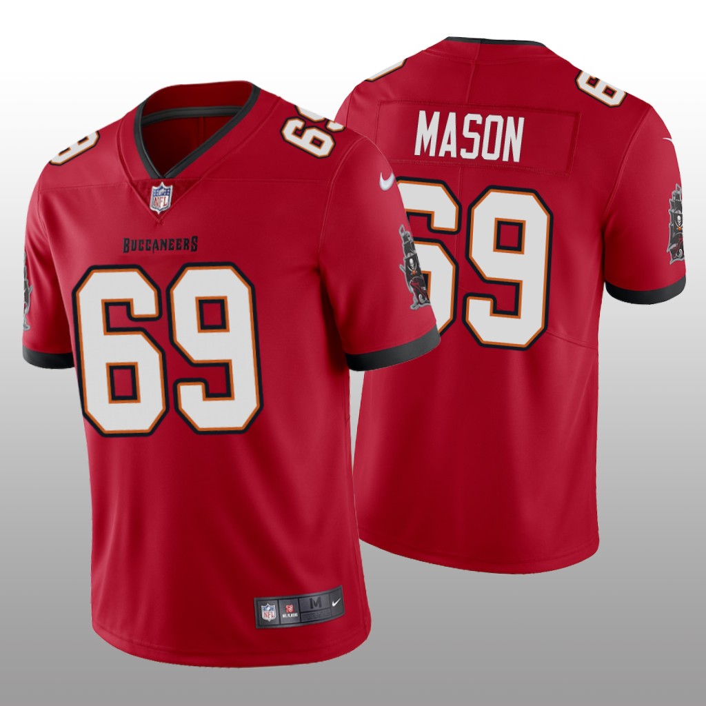 Tampa Bay Buccaneers Shaq Mason Red Jersey Vapor Limited - Men's