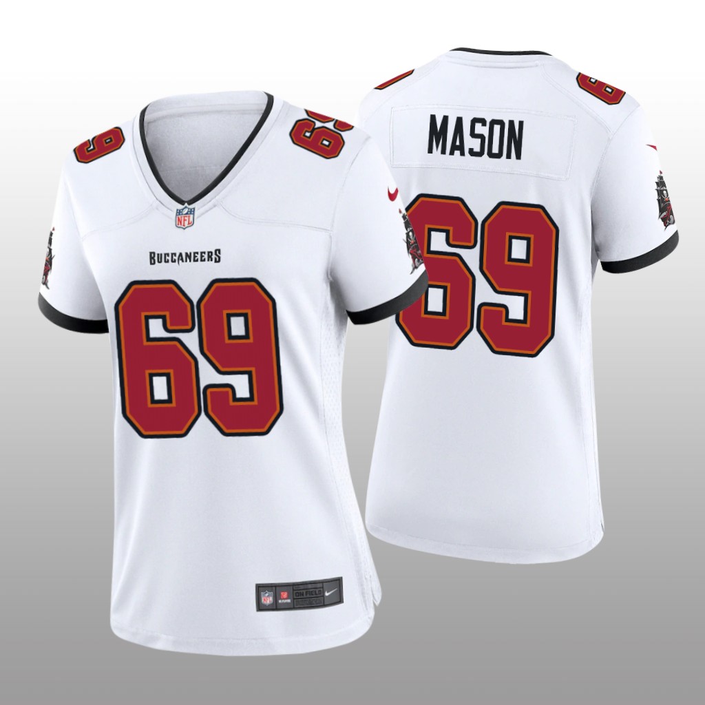 Tampa Bay Buccaneers Shaq Mason White Jersey Game - Women's