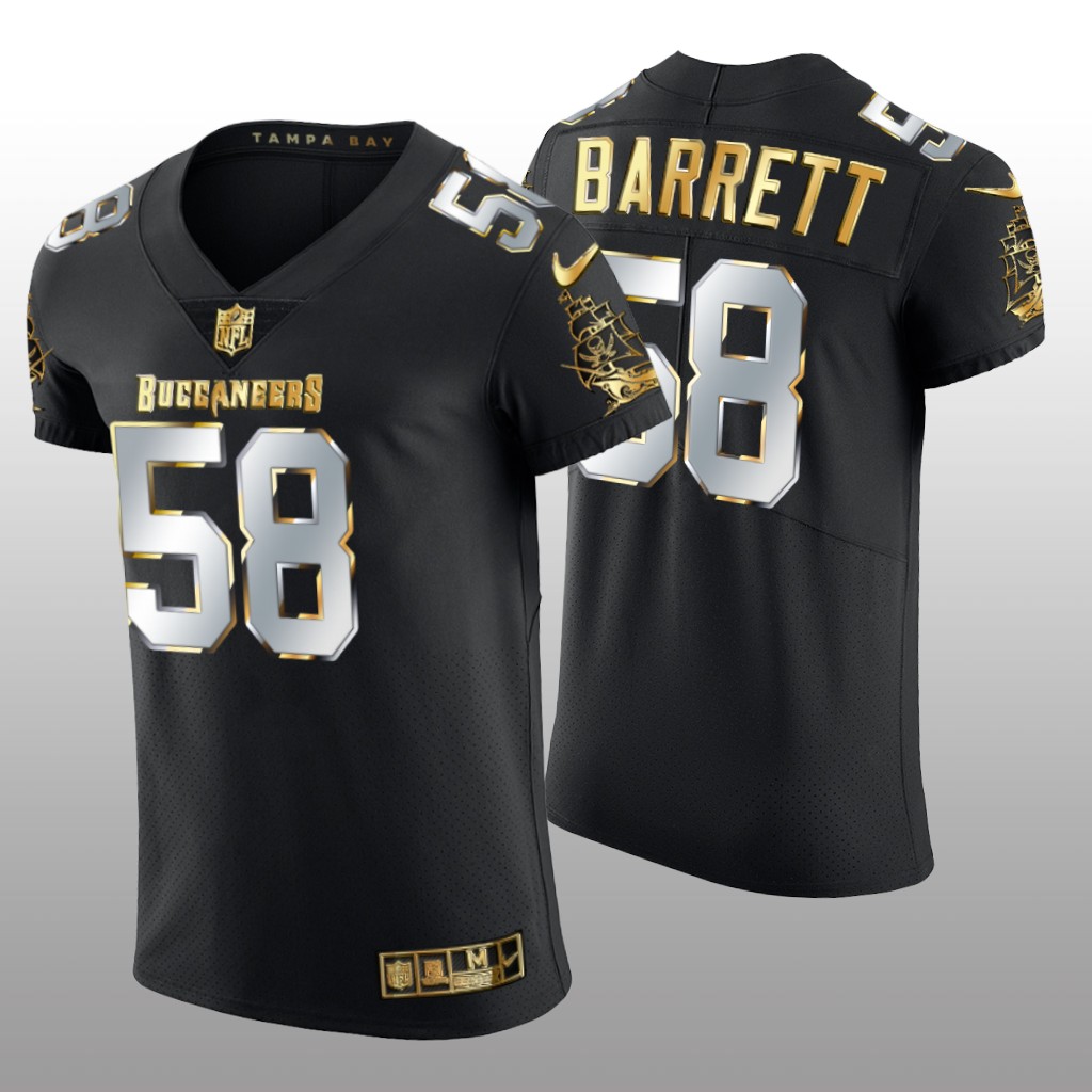 Tampa Bay Buccaneers Shaquil Barrett Black Elite Jersey Golden Edition Men's