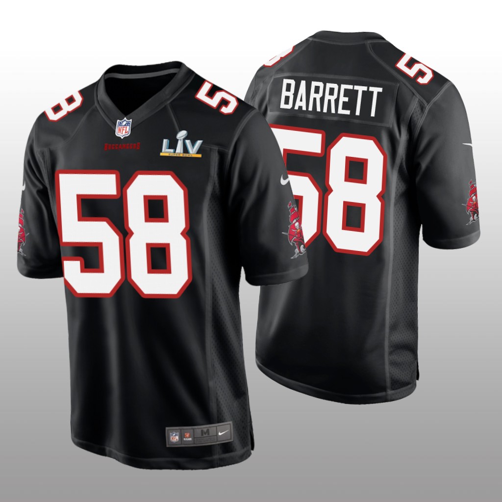 Tampa Bay Buccaneers Shaquil Barrett Black Game Fashion Jersey Super Bowl LV - Men's
