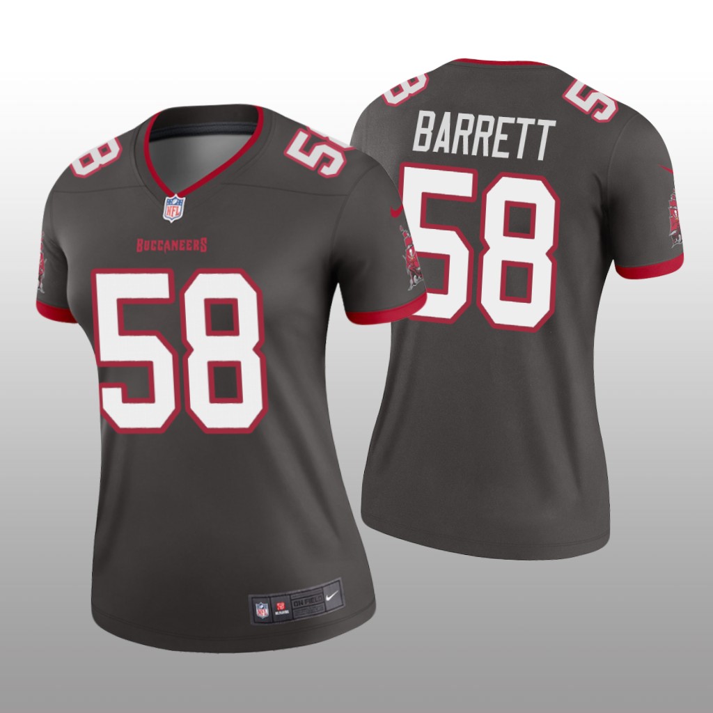 Tampa Bay Buccaneers Shaquil Barrett Pewter Jersey Legend - Women's