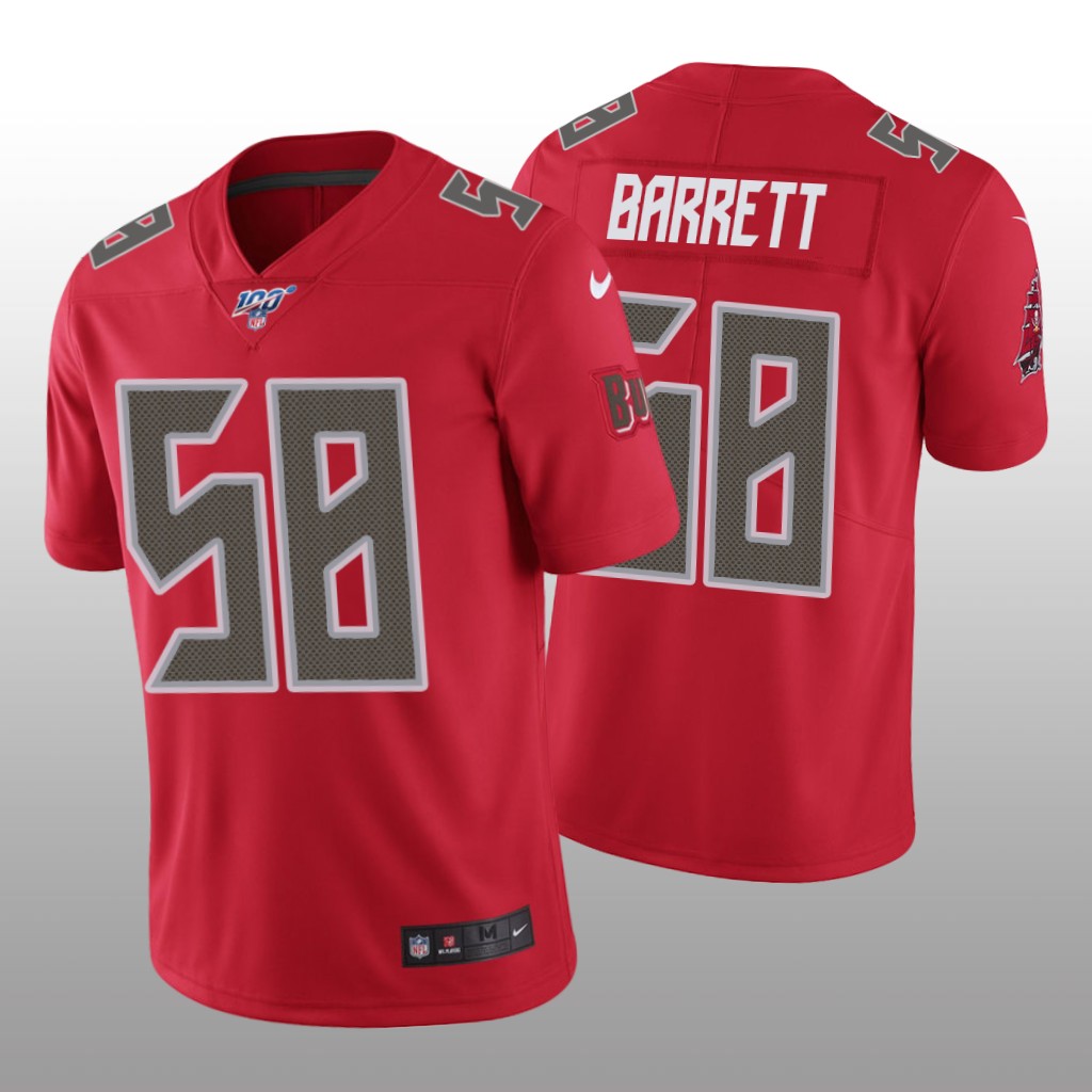 Tampa Bay Buccaneers Shaquil Barrett Red Vapor Limited Jersey 100th Season - Men's