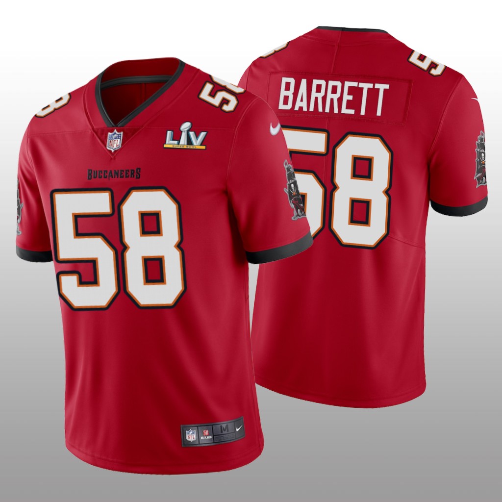 Tampa Bay Buccaneers Shaquil Barrett Red Vapor Limited Jersey Super Bowl LV - Men's