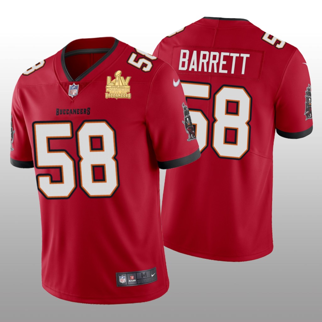 Tampa Bay Buccaneers Shaquil Barrett Red Vapor Limited Jersey Super Bowl LV Champions - Men's