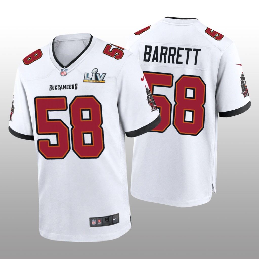 Tampa Bay Buccaneers Shaquil Barrett White Game Jersey Super Bowl LV - Men's
