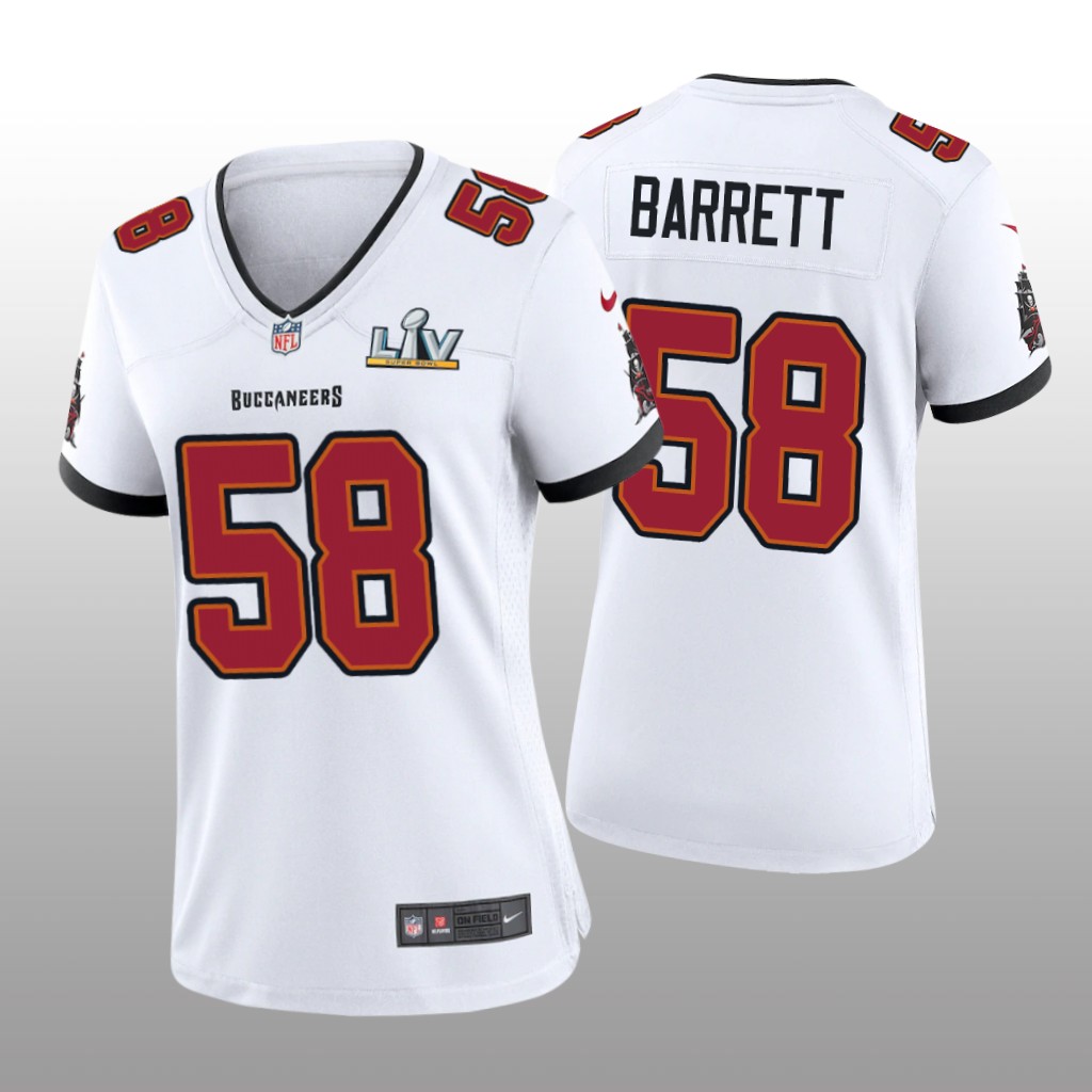 Tampa Bay Buccaneers Shaquil Barrett White Game Jersey Super Bowl LV - Women's