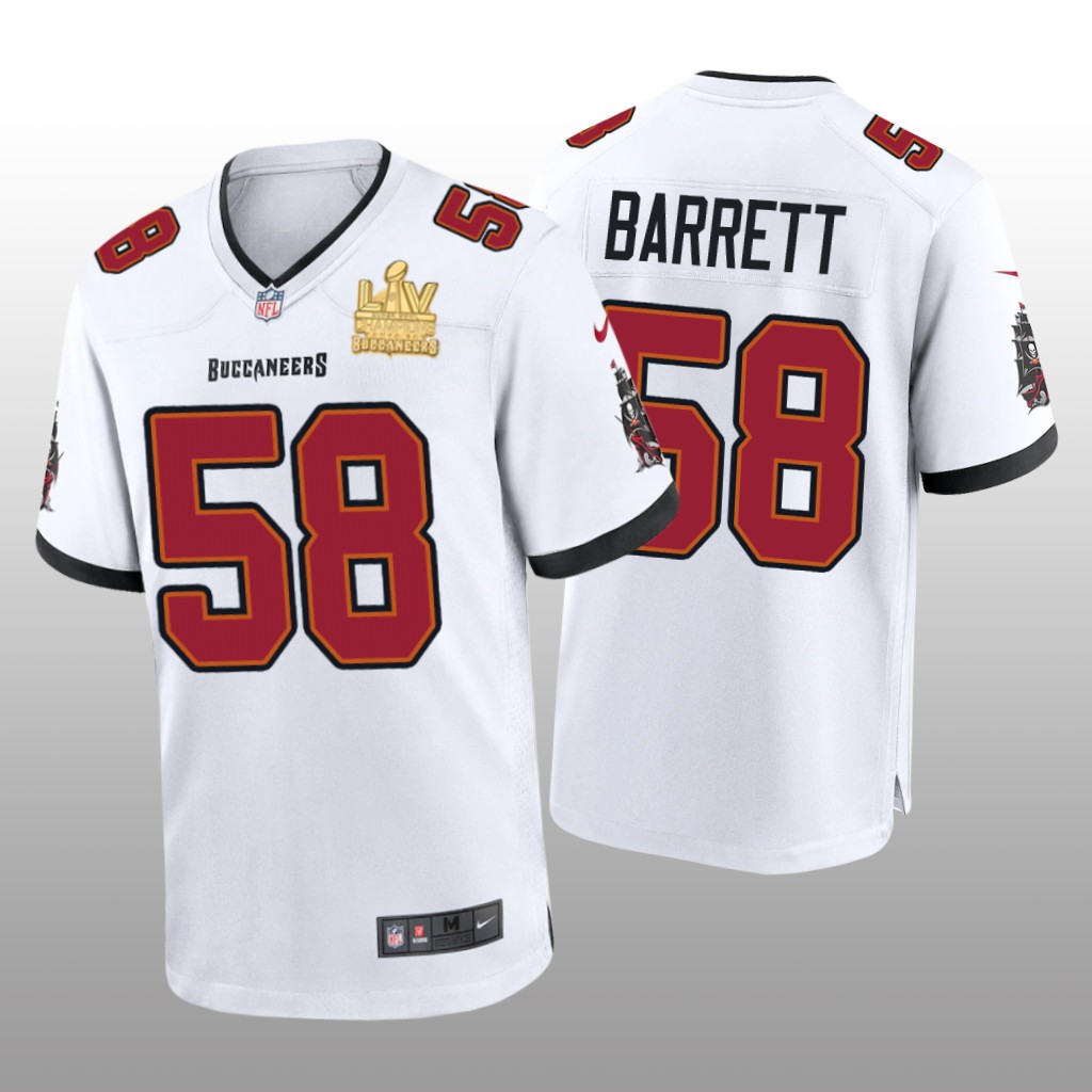Tampa Bay Buccaneers Shaquil Barrett White Game Jersey Super Bowl LV Champions - Men's