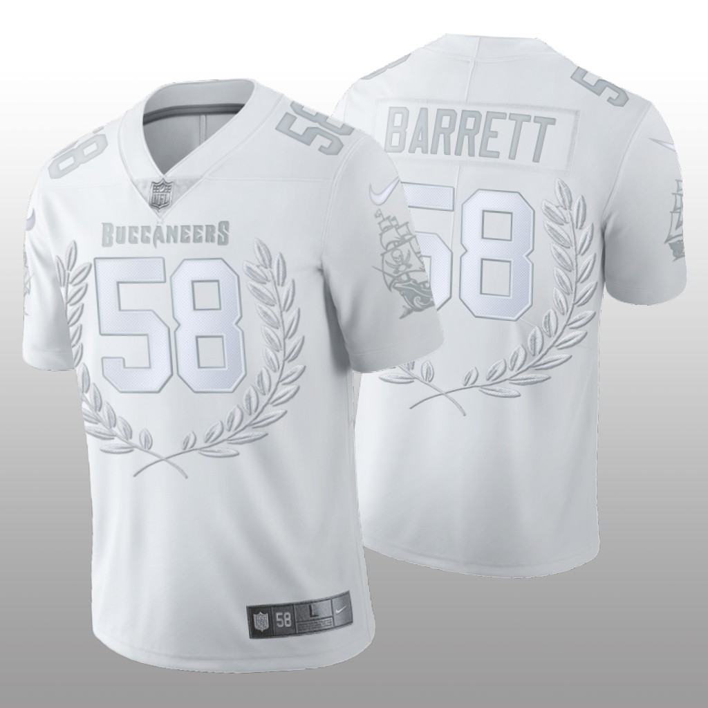 Tampa Bay Buccaneers Shaquil Barrett White Jersey 2020 Platinum Limited